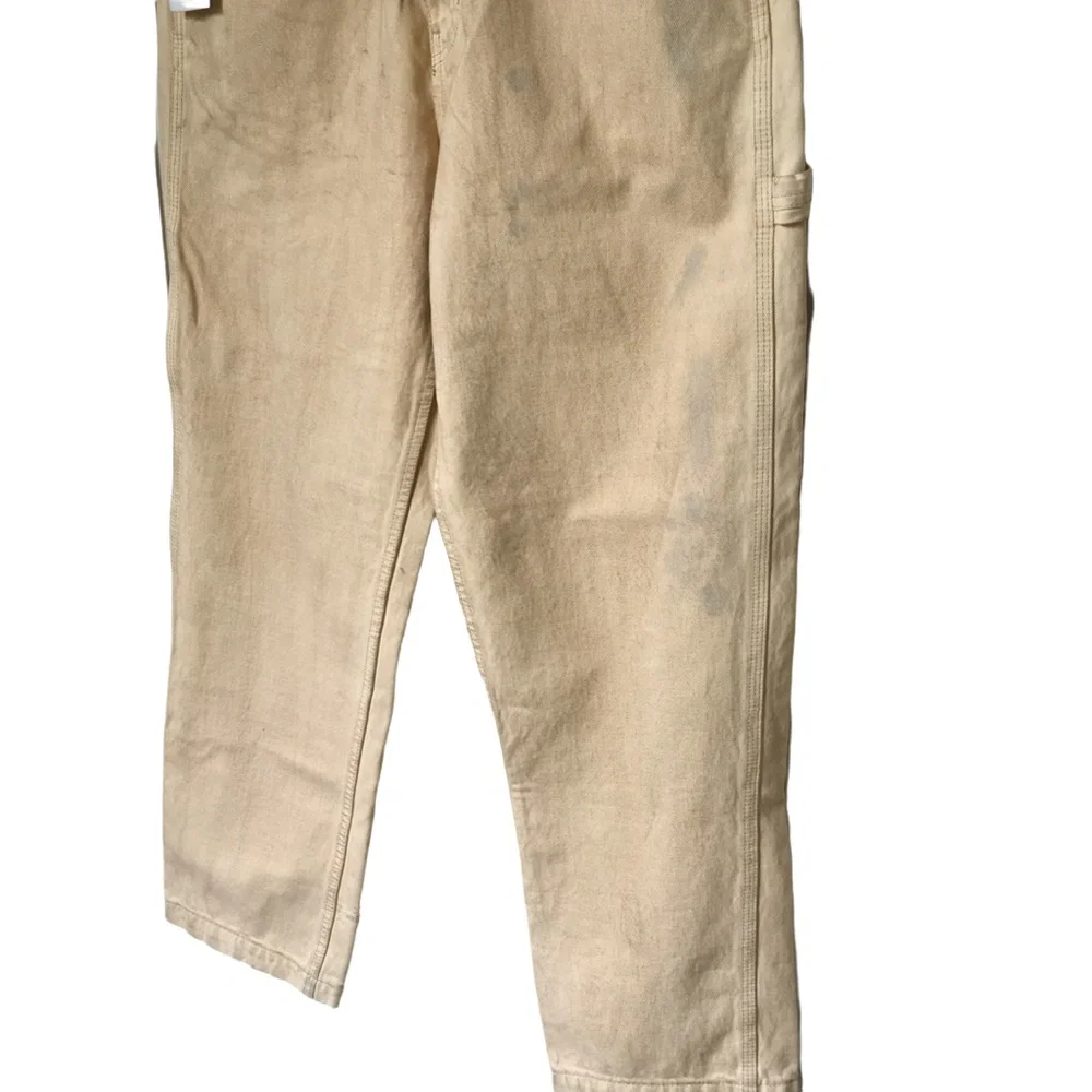 33x32 Urban Outfitters Men’s Distressed Carpenter Jean NWT Painter Jean Cream
